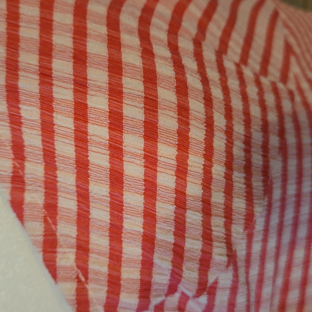 Promesa Red/Pink and White Gingham  Maxi Searsucker Dress New - Picture 9 of 17